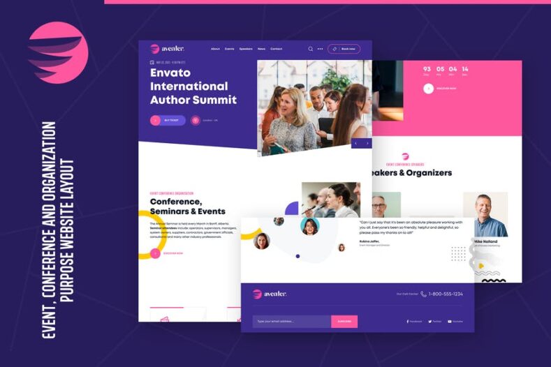 Aventer v1.0 - Conferences & Events WordPress Theme