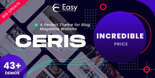 Ceris v4.0 - Magazine & Blog WordPress Theme
