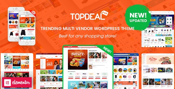 TopDeal v2.2.0 - Multi Vendor Marketplace Elementor WooCommerce WordPress Theme
