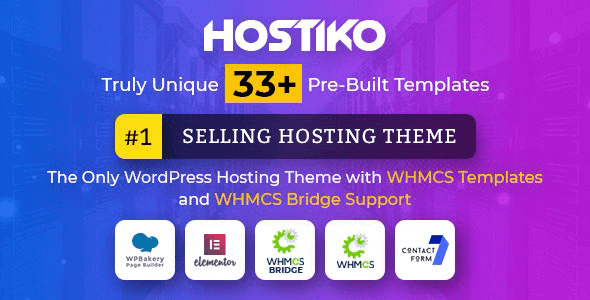 Hostiko v59.0 - WordPress WHMCS Hosting Theme