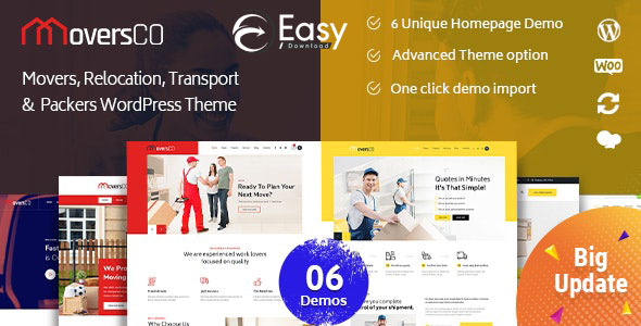 MoversCO v2.2 - Movers & Packers WordPress Theme