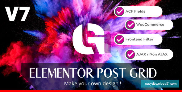 Elementor Post Grid Builder v7.6.4 - Frontend Sort and Filter