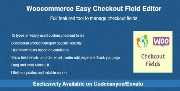Woocommerce Easy Checkout Field Editor v2.2.6