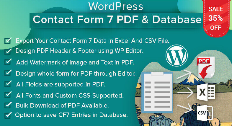 WordPress Contact Form 7 PDF, Google Sheet & Database v2.5.2