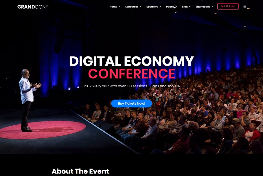 Grand Conference | Event HTML Template