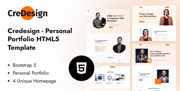 CreDesign – Personal Portfolio Template