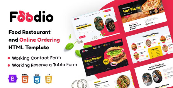 Foodio - Fast Food & Restaurant HTML Template