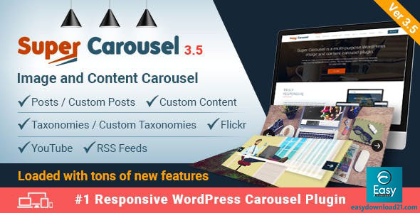 Super Carousel v3.7.9 - Responsive Wordpress Plugin