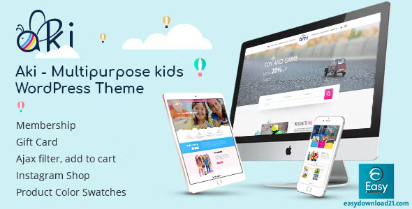 Aki v2.0.1 - Multipurpose Kids WordPress Theme