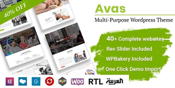 Avas v6.4.2 - Multi-Purpose WordPress Theme NULLED