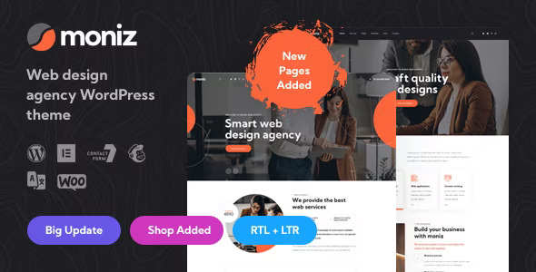Moniz v1.2 - Web Design Agency WordPress Theme