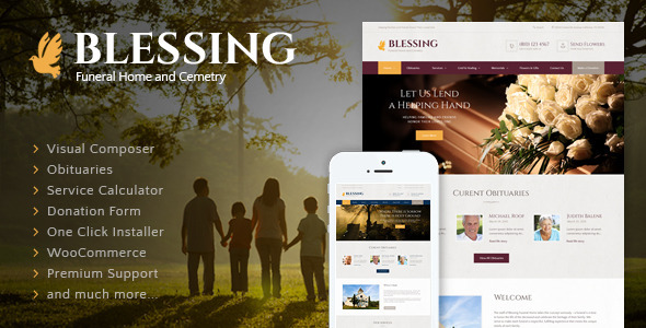 Blessing v3.2.9 - Funeral Home WordPress Theme