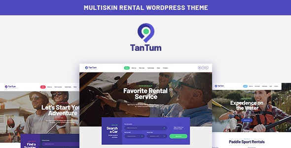 TanTum v1.1.9 - Car, Scooter, Boat & Bike Rental Services WordPress Theme