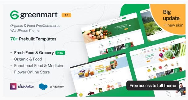 GreenMart v4.1.11 - Organic & Food WooCommerce WordPress Theme