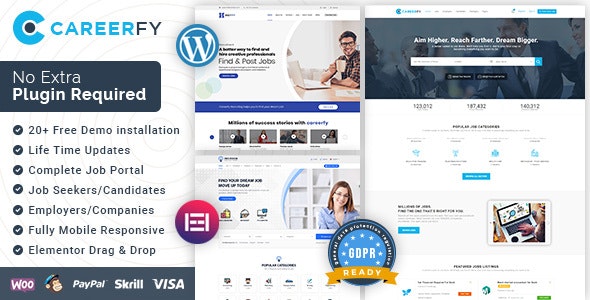 Careerfy v9.9.0 - Job Board WordPress Theme