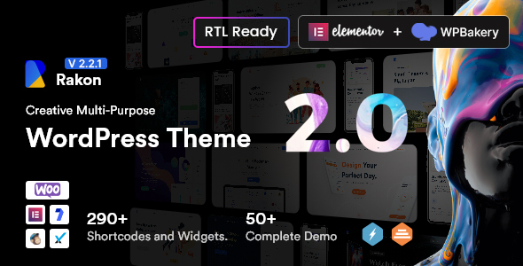 Rakon v2.2.6 - Creative Multi-Purpose WordPress Theme