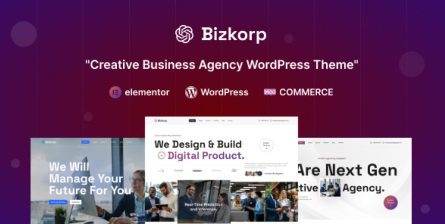 Bizkorp v1.0.0 - Creative Business Agency WordPress Theme