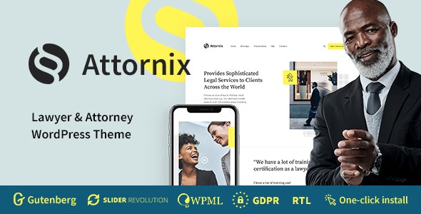 Attornix v1.1.7 - Lawyer WordPress Theme