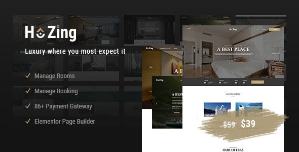 Hozing v1.3.0 - Hotel Booking WordPress Theme